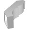 Ekena Millwork 5-in. W x 16-in. D x 22-in. H Valencia Architectural Grade PVC Knee Brace BRCP05X16X22VAL - alternate 5